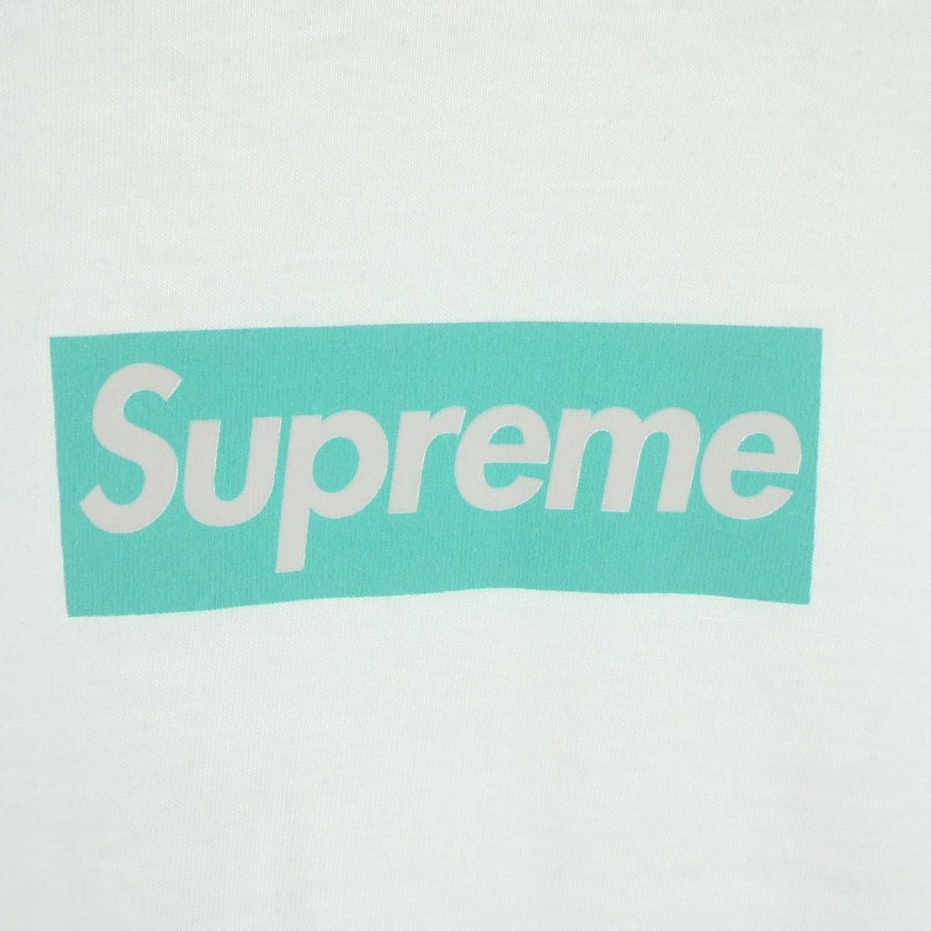 SUPREME(シュプリーム) 21AW ×Tiffany&Co Box Logo Tee ティファニー ボックスロゴ 半袖Tシャツ カットソー ホワイト