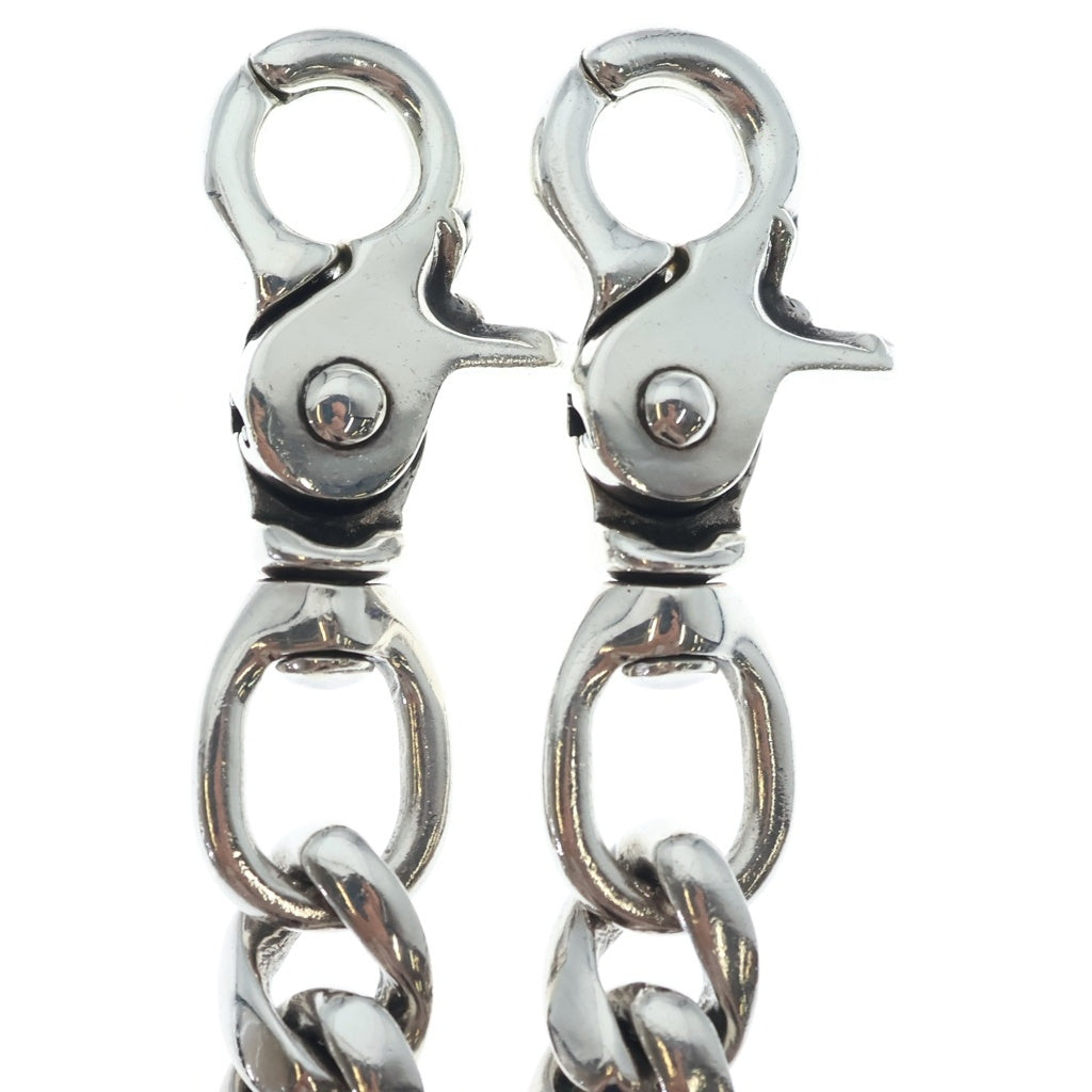 CHROME HEARTS(クロムハーツ) CLASSIC SHORT-T/ 2クリップショートクラシック ウォレットチェーン シルバー BCA068