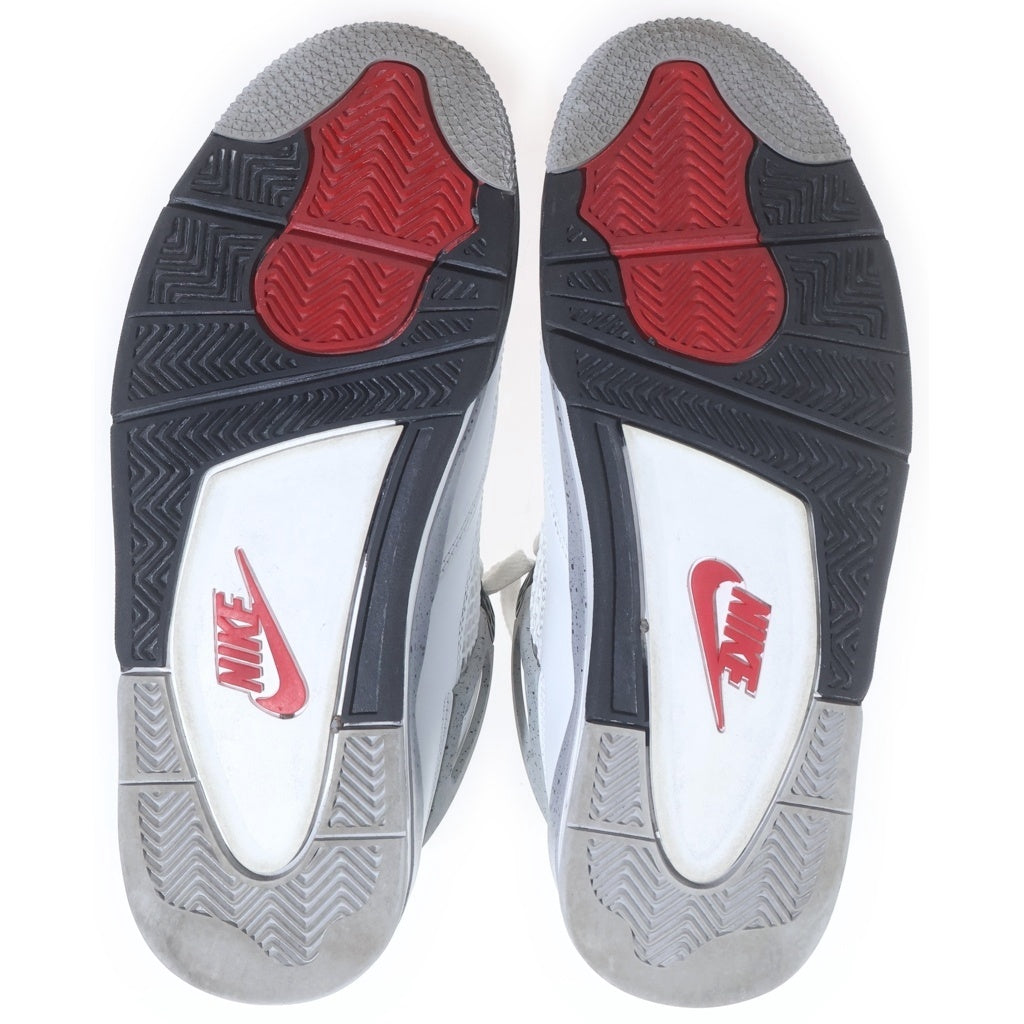 NIKE(ナイキ) AIR JORDAN 4 RETRO エアージョーダン4 レトロ ハイカットスニーカー ホワイト US8.5/26.5cm FV5029-100