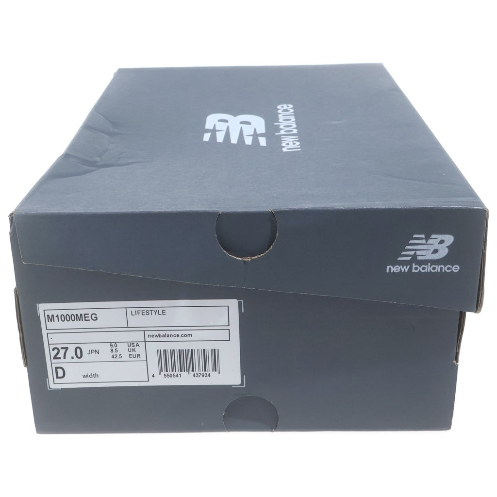 New Balance(ニューバランス) M1000MEG メッシュローカットスニーカー シューズ グレー US9/27cm