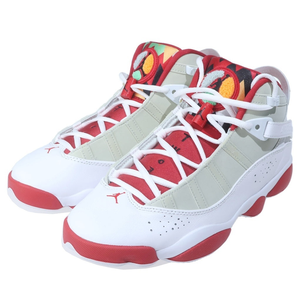 NIKE(ナイキ) AIR JORDAN 6 RINGS エアジョーダン6 リングス ハレ ハイカットスニーカー レッド/ホワイト US8.5/26.5cm DD5077-105