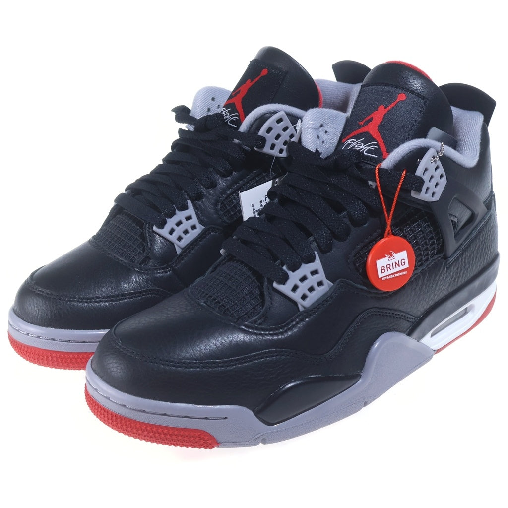 NIKE(ナイキ) AIR JORDAN 4 RETRO BRED REIMAGINED エアジョーダン4 レトロ ブレッド リイマジンド ハイカットスニーカー ブラック US9/27cm FV5029-006
