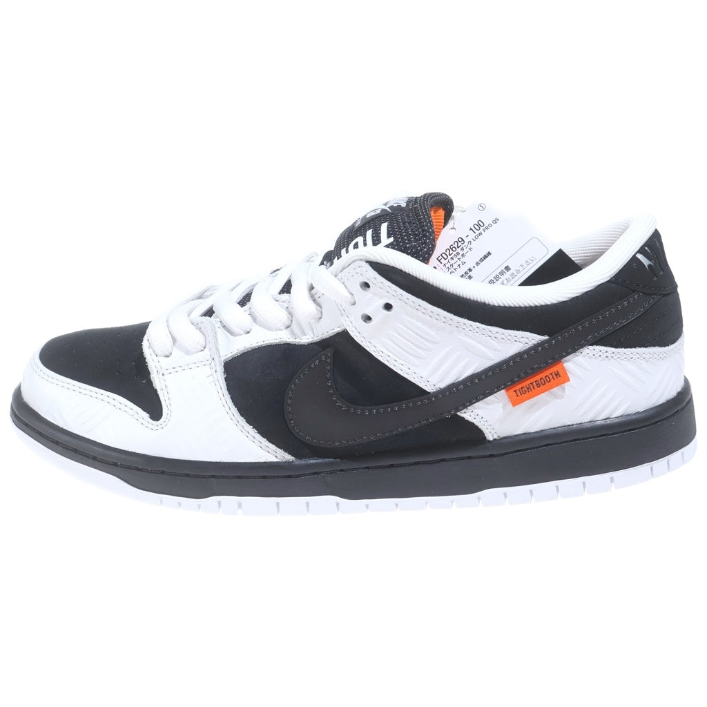 NIKE SB(ナイキエスビー) ×TIGHTBOOTH SB DUNK LOW PRO QS タイトブース エスビーダンク ローカットスニーカー ホワイト/ブラック US9/27cm FD2629-100