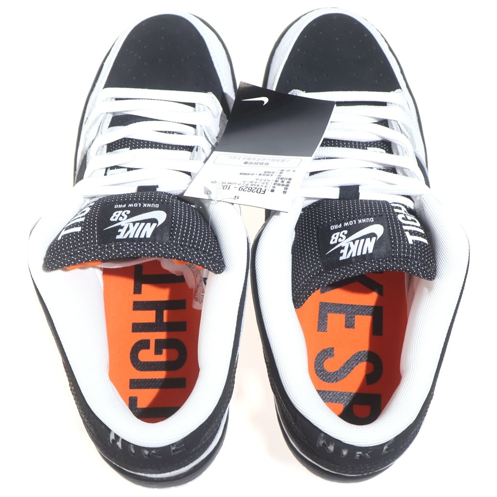 NIKE SB(ナイキエスビー) ×TIGHTBOOTH SB DUNK LOW PRO QS タイトブース エスビーダンク ローカットスニーカー ホワイト/ブラック US9/27cm FD2629-100
