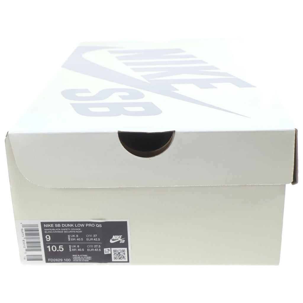 NIKE SB(ナイキエスビー) ×TIGHTBOOTH SB DUNK LOW PRO QS タイトブース エスビーダンク ローカットスニーカー ホワイト/ブラック US9/27cm FD2629-100