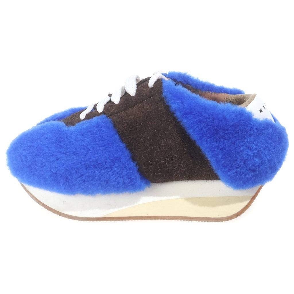 MARNI(マルニ) BIGFOOT ビッグフット ローカット ボアスニーカー ブルー/ブラウン レディース