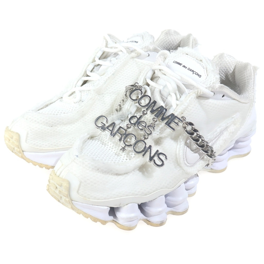 NIKE(ナイキ) ×COMME des GARCONS WOMEN'S SHOX TL コムデギャルソン ウィメンズ ショックス ローカットスニーカー ホワイト US7/24cm CJ0546-100 レディース
