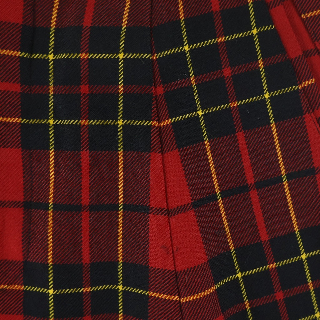 COMME des GARCONS(コムデギャルソン) チェック柄 サルエルパンツ レッド レディース GF-P050