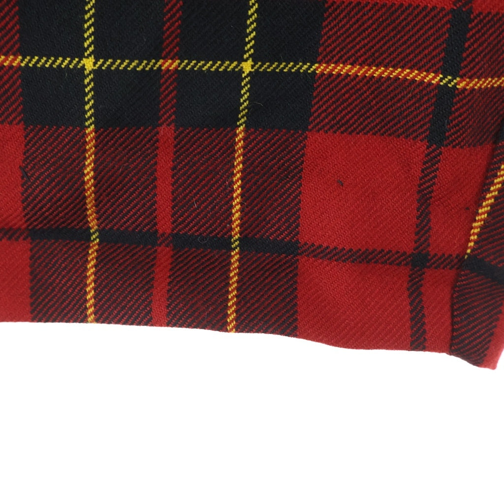 COMME des GARCONS(コムデギャルソン) チェック柄 サルエルパンツ レッド レディース GF-P050