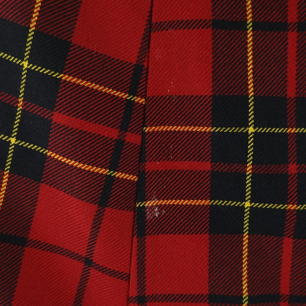 COMME des GARCONS(コムデギャルソン) チェック柄 サルエルパンツ レッド レディース GF-P050