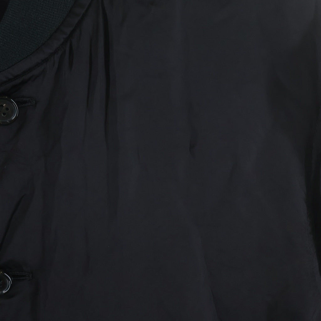 COMME des GARCONS HOMME PLUS(コムデギャルソンオムプリュス) 20SS バックプリント キュプラサテン スタッフコート ブラック PE-J087