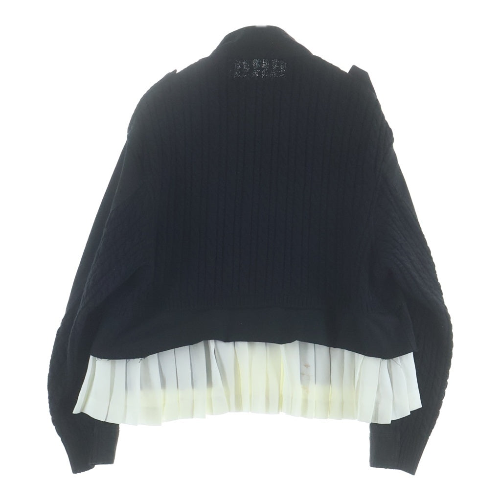 UNDERCOVER(アンダーカバー) 25AW 袖切替ブルゾン ドッキングジャケット ブラック/ホワイト レディース UP1E1208