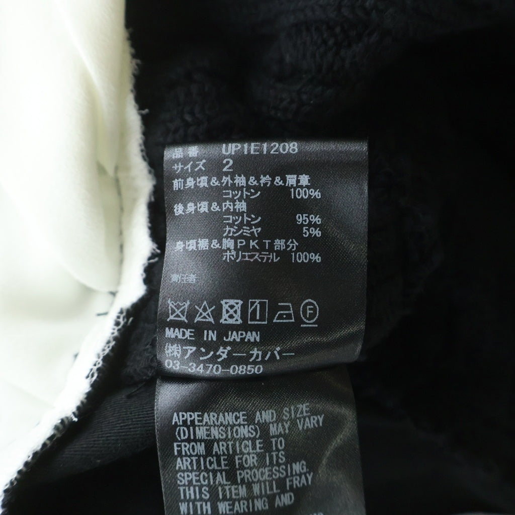 UNDERCOVER(アンダーカバー) 25AW 袖切替ブルゾン ドッキングジャケット ブラック/ホワイト レディース UP1E1208