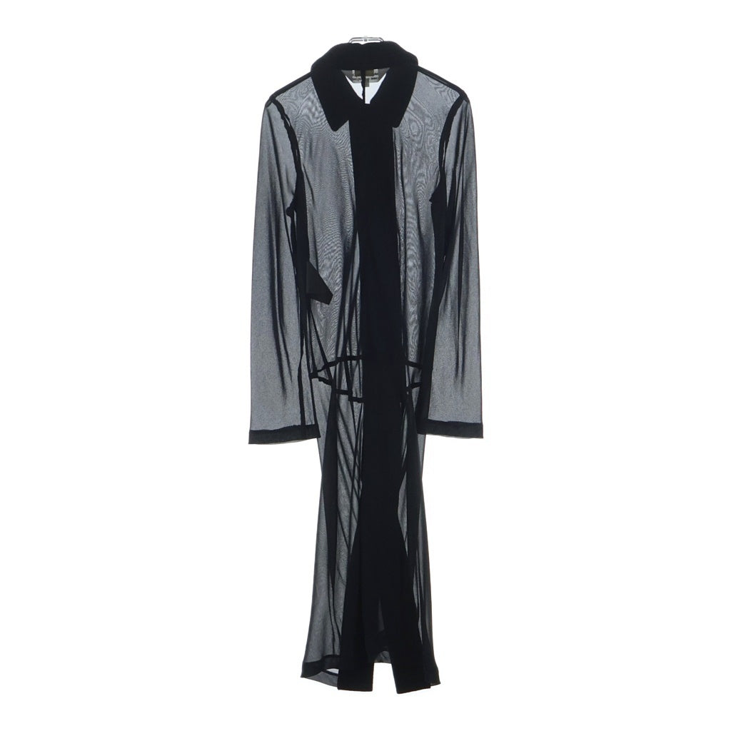 COMME des GARCONS COMME des GARCONS(コムデギャルソンコムデギャルソン) シースルー 長袖 ワンピース ブラック レディース RD-J023