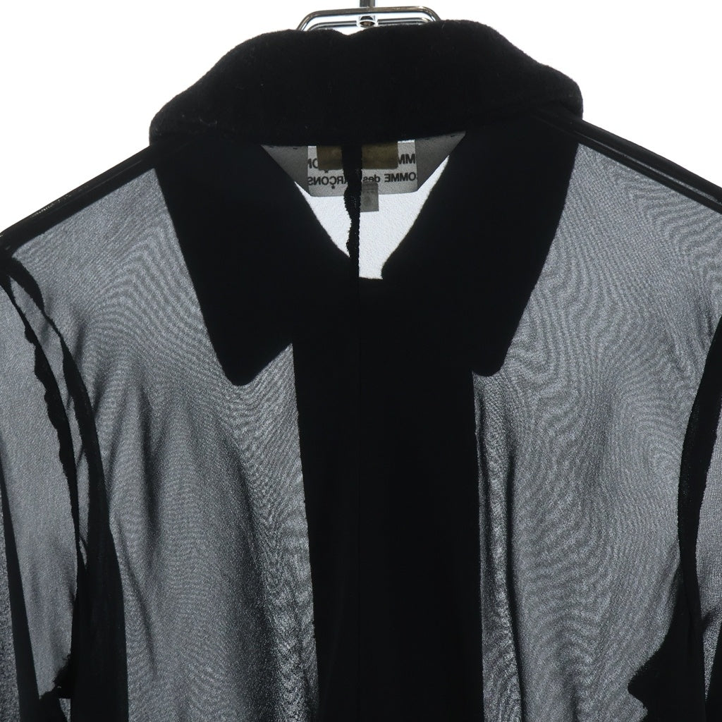 COMME des GARCONS COMME des GARCONS(コムデギャルソンコムデギャルソン) シースルー 長袖 ワンピース ブラック レディース RD-J023
