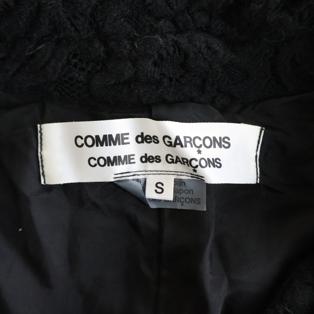 COMME des GARCONS COMME des GARCONS(コムデギャルソンコムデギャルソン) 14AW 総レース キュプラ切替 ロングコート ブラック レディース RN-J010