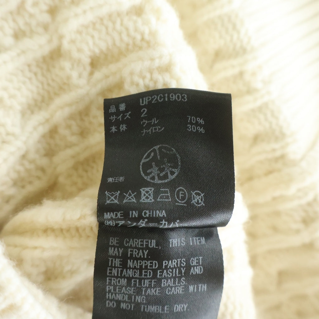 UNDERCOVER(アンダーカバー) 23AW チョーカー付き カーディガン ホワイト レディース UP2C1903
