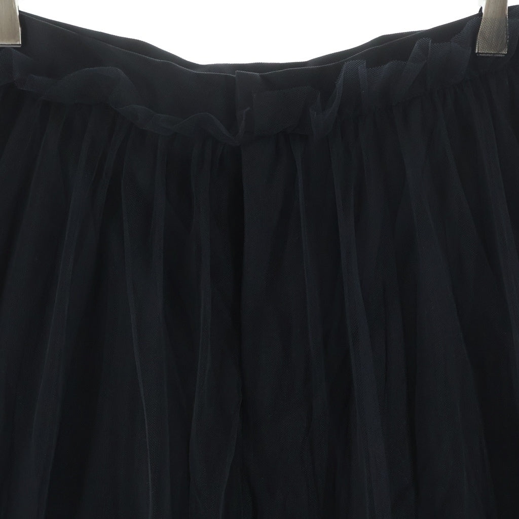 NOIR KEI NINOMIYA(ノワール ケイニノミヤ) 17SS チュール付き ストレート パンツ ブラック レディース 3A-P006