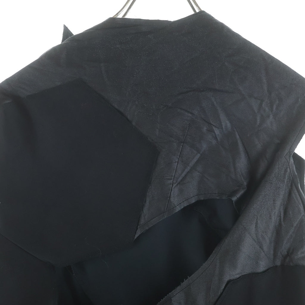 COMME des GARCONS(コムデギャルソン) 19SS 裁切加工デザイン 変形 ノースリーブ ワンピース ブラック レディース GC-O021