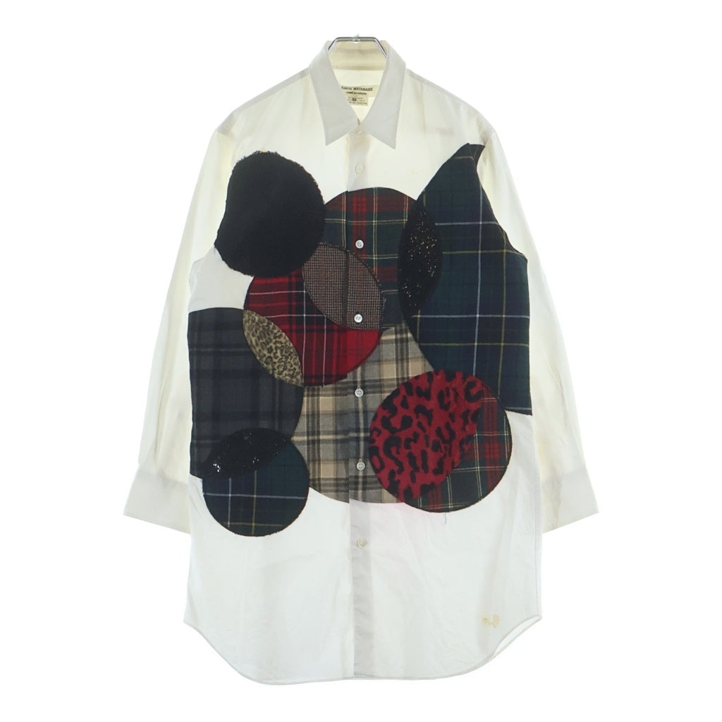 JUNYA WATANABE COMME des GARCONS(ジュンヤワタナベ コムデギャルソン) 17AW パッチワーク オーバーシルエット 長袖シャツ マルチ レディース JT-B026