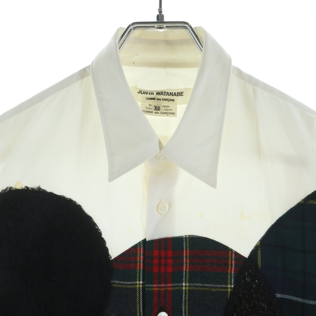 JUNYA WATANABE COMME des GARCONS(ジュンヤワタナベ コムデギャルソン) 17AW パッチワーク オーバーシルエット 長袖シャツ マルチ レディース JT-B026