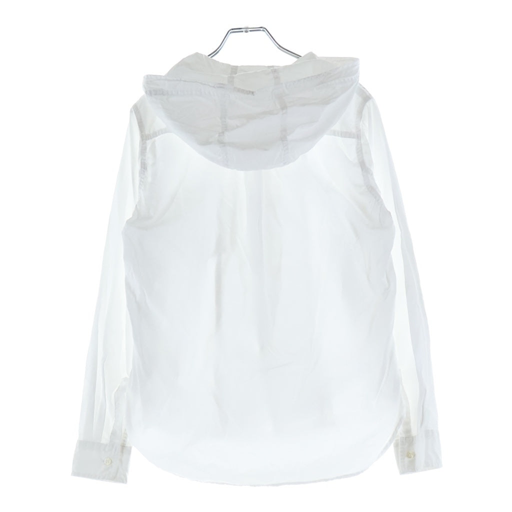BLACK COMME des GARCONS(ブラックコムデギャルソン) 21AW フード付き 長袖シャツ ホワイト 1H-B015 レディース