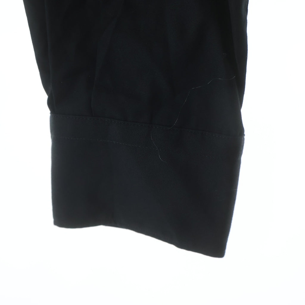 COMME des GARCONS COMME des GARCONS(コムデギャルソンコムデギャルソン) 23SS 綿ブロード 襟ラッフルギャザー長袖ブラウス ブラック RK-B014 レディース