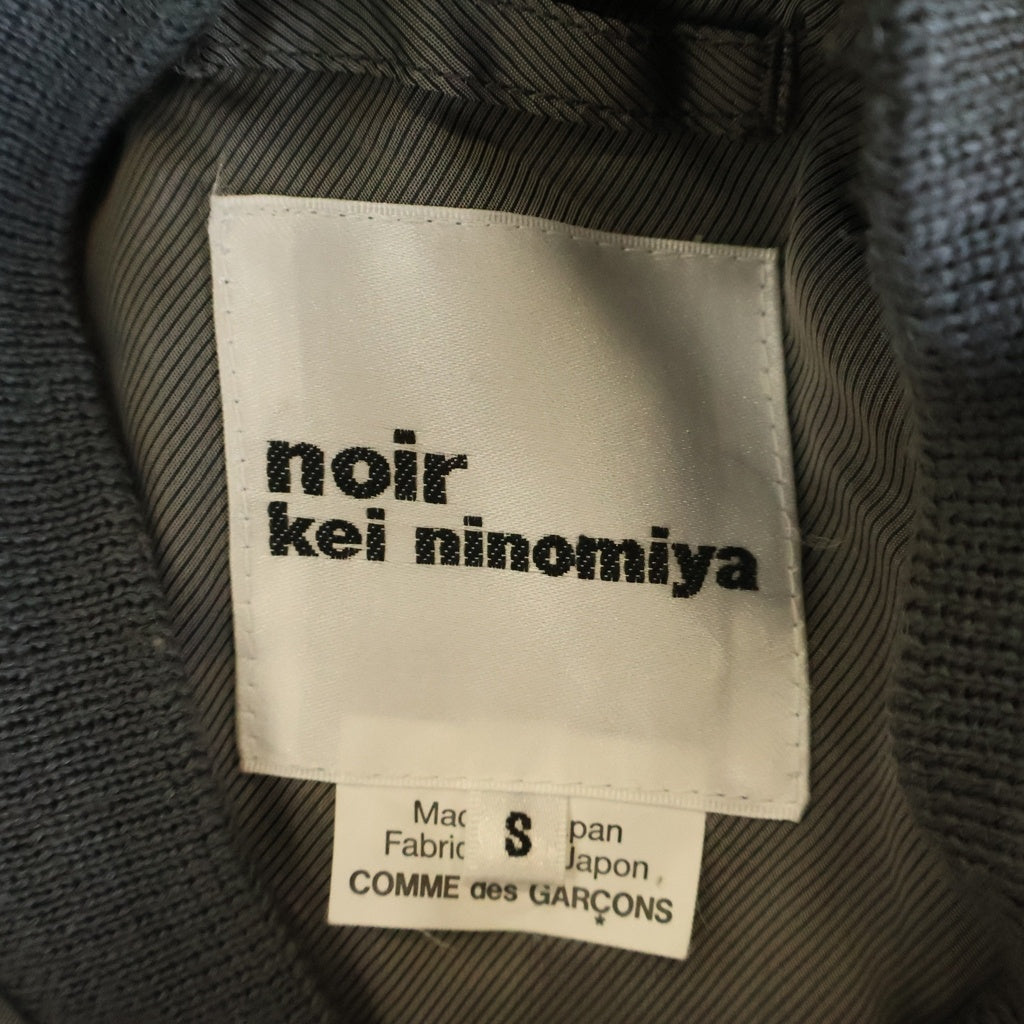 NOIR KEI NINOMIYA(ノワール ケイニノミヤ) 18AW ドッキングMA-1Aラインボンバージャケット グレー 3B-J026 3B-J026