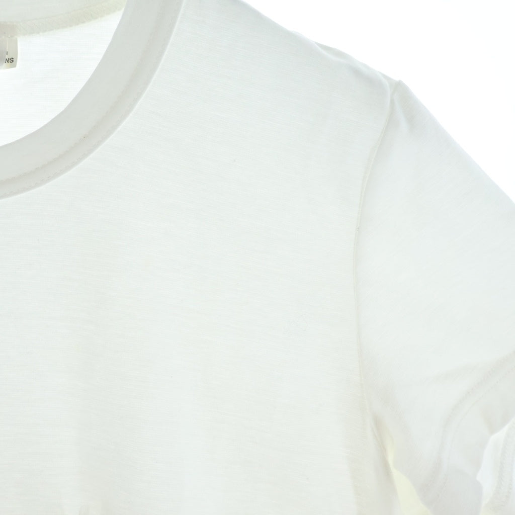 NOIR KEI NINOMIYA(ノワール ケイニノミヤ) チュール フリル付き クルーネック 半袖Tシャツ ホワイト 3B-T009 レディース