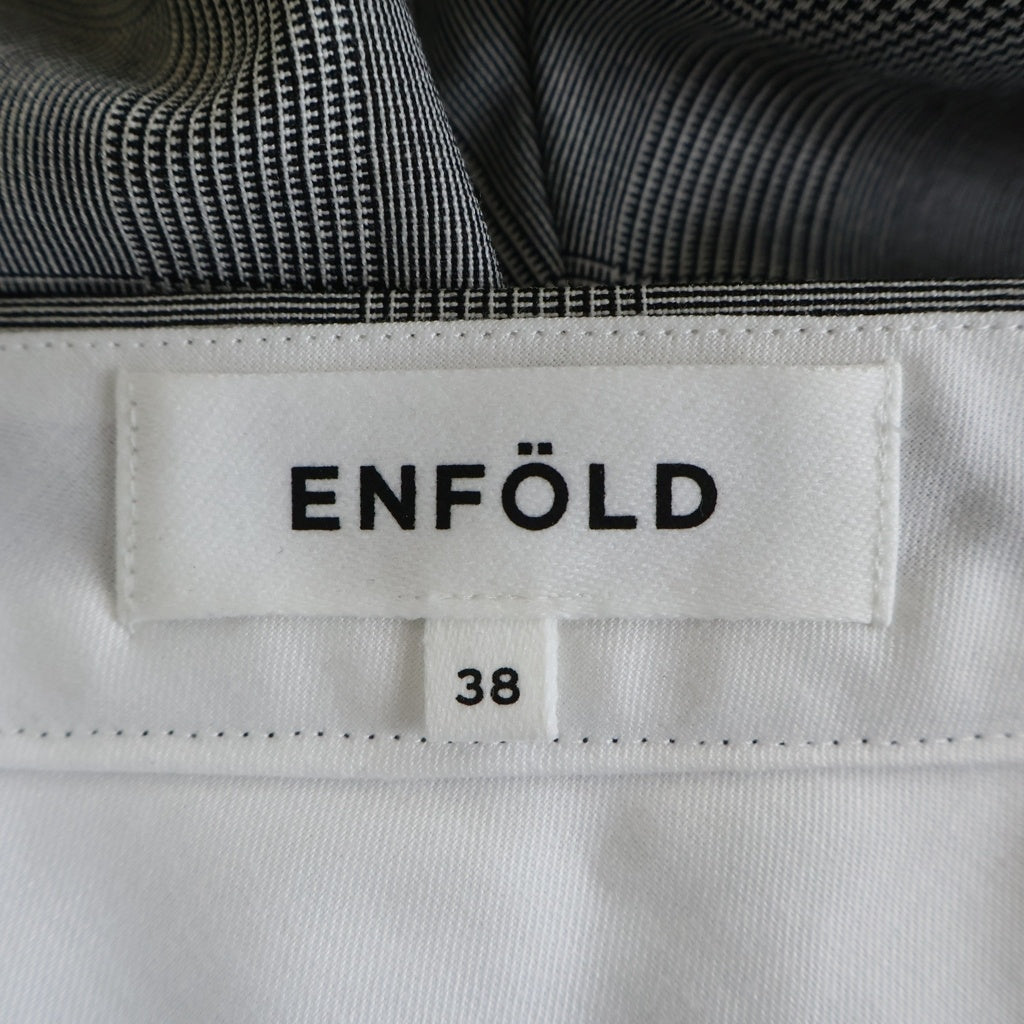 ENFOLD(エンフォルド) グレンチェック バルーン パンツ グレー 300EA931-0870 レディース