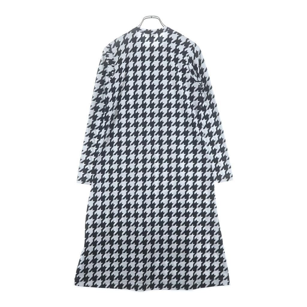 COMME des GARCONS COMME des GARCONS(コムデギャルソンコムデギャルソン) 23AW 千鳥格子 長袖ワンピース ブラック/ホワイト RM-T019 レディース