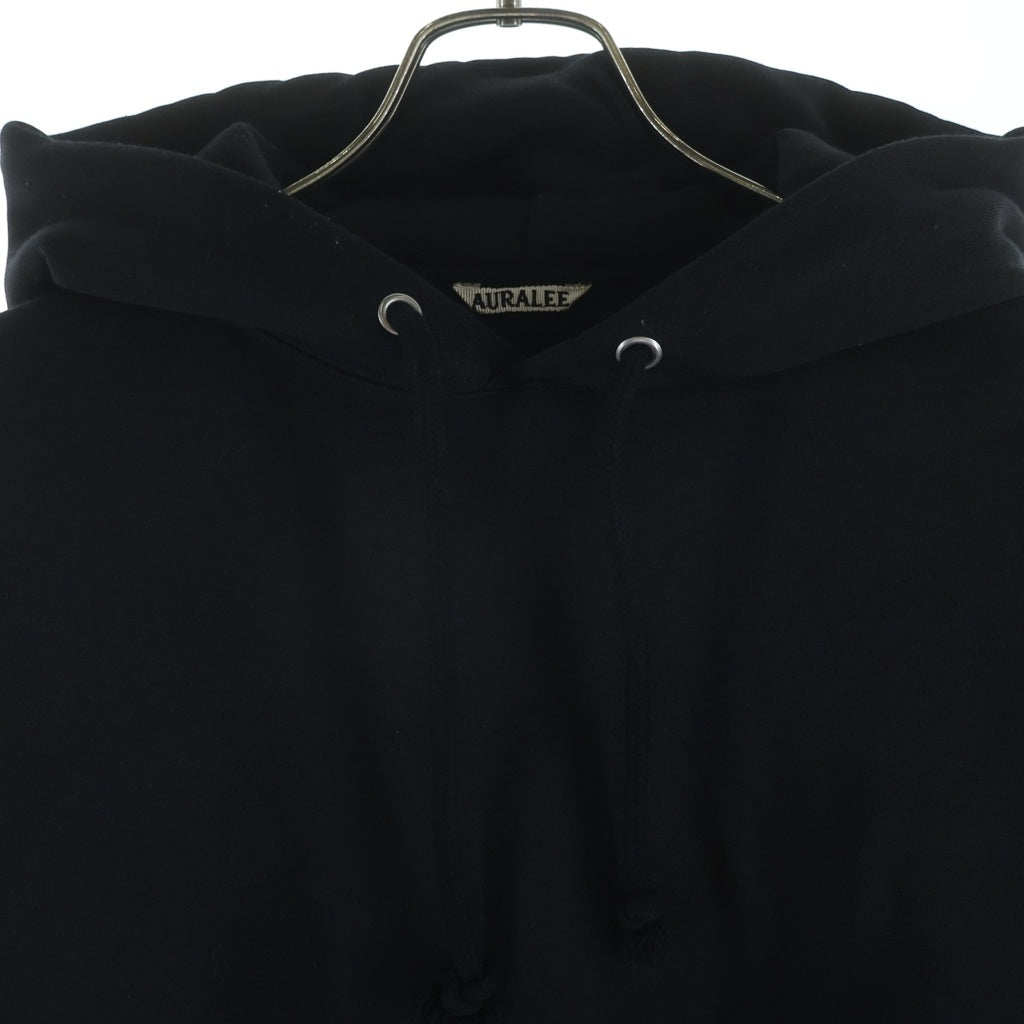AURALEE(オーラリー) BAGGY POLYESTER SWEAT PARKA バギー ポリエステル スウエット パーカー ブラック A9AP05PU