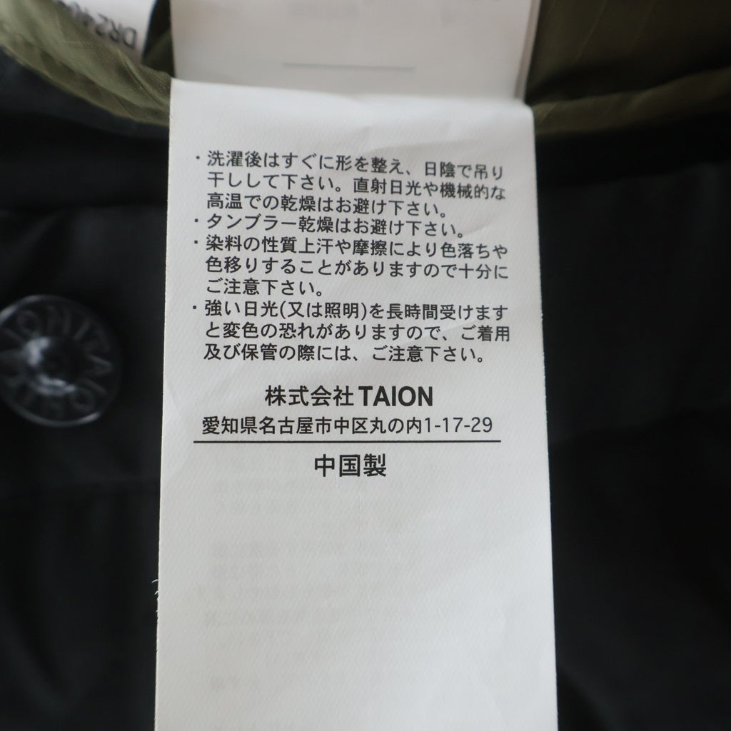 TAION(タイオン) ダウン生地 キルティング スカート ブラック レディース