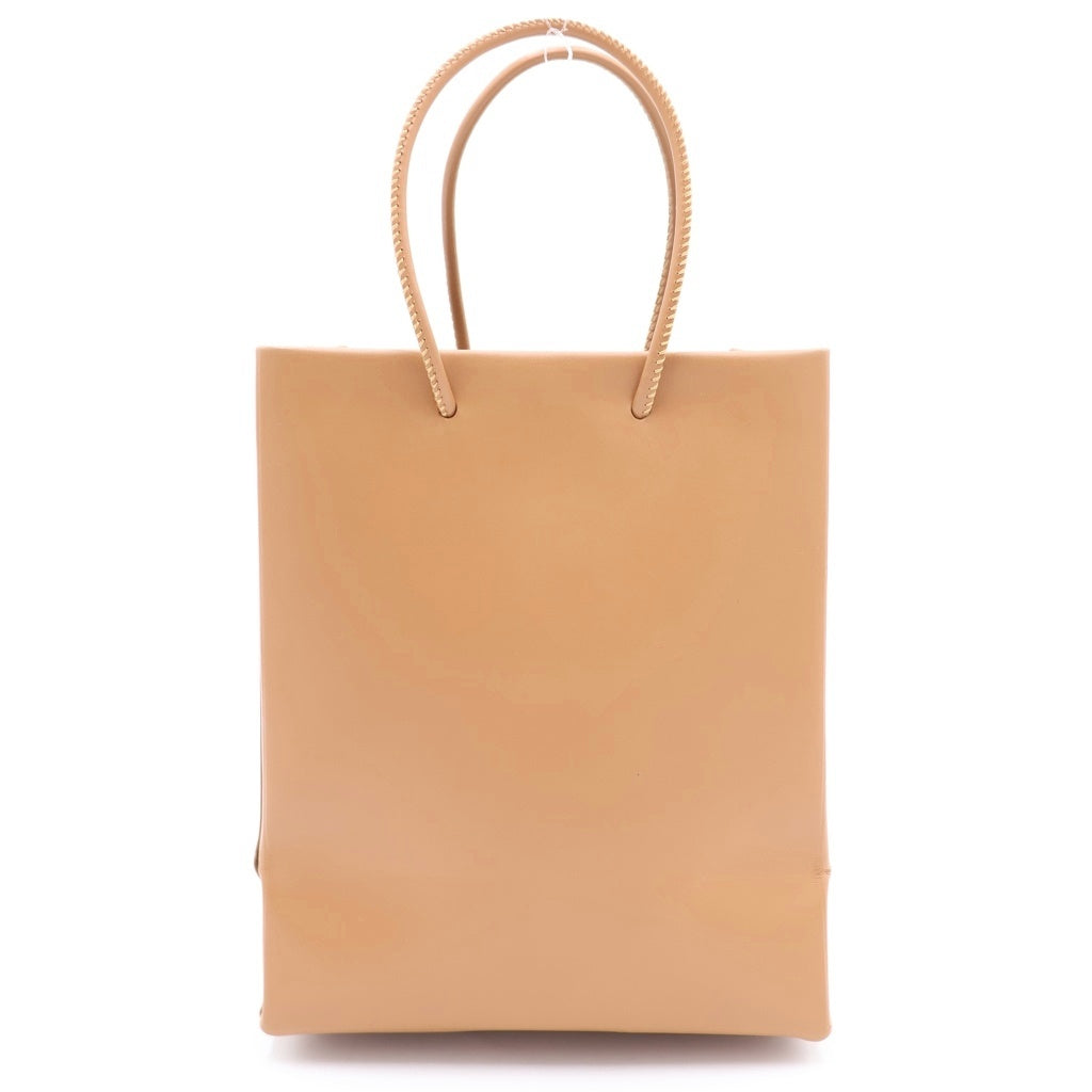 NO BRAND(ノーブランド) UNKNOWN PRODUCTS アンノウンプロダクツ フロント ロゴ レザー ショルダーバッグ ブラウン UPLRB035 レディース