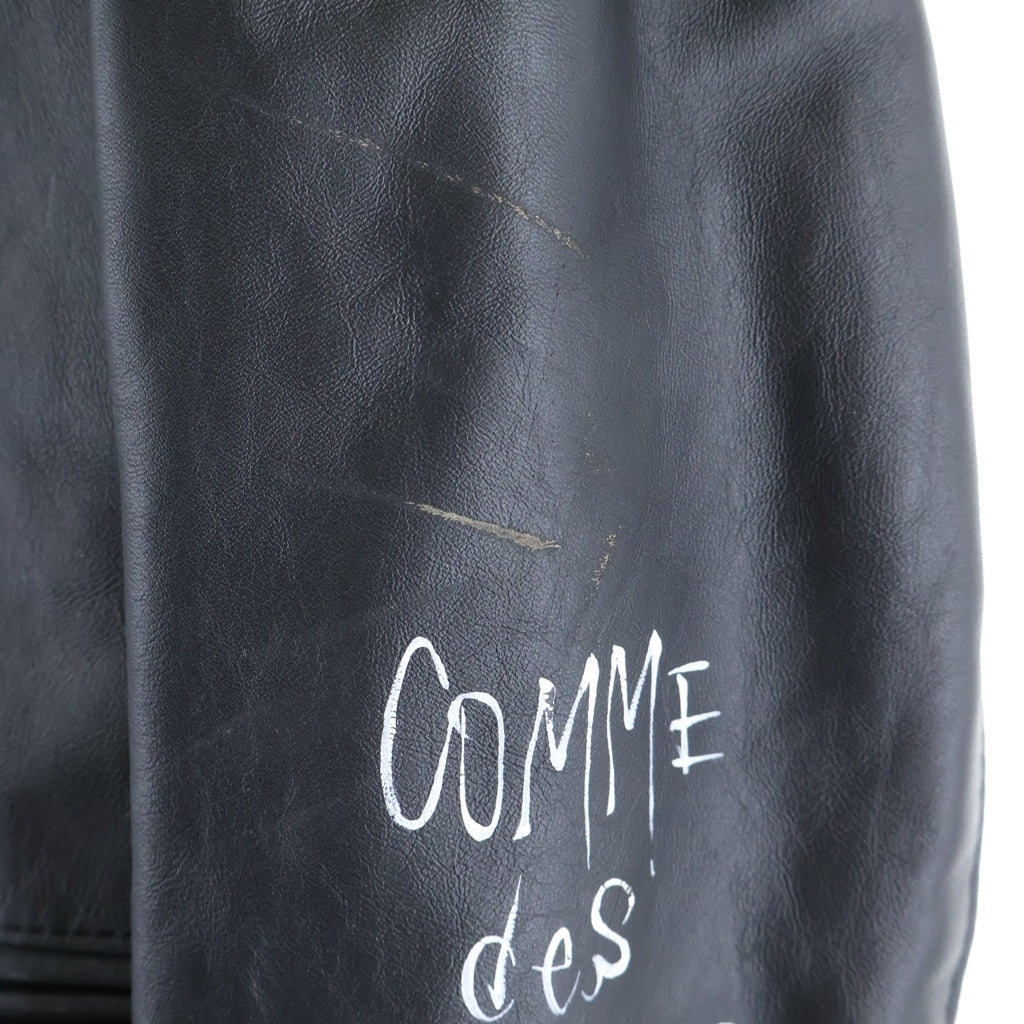 Lewis Leathers(ルイスレザー) 15AW ×COMME des GARCONS Forever LIGHTNING コムデギャルソン フォーエバー ライトニング ダブルライダースジャケット KZ-J001