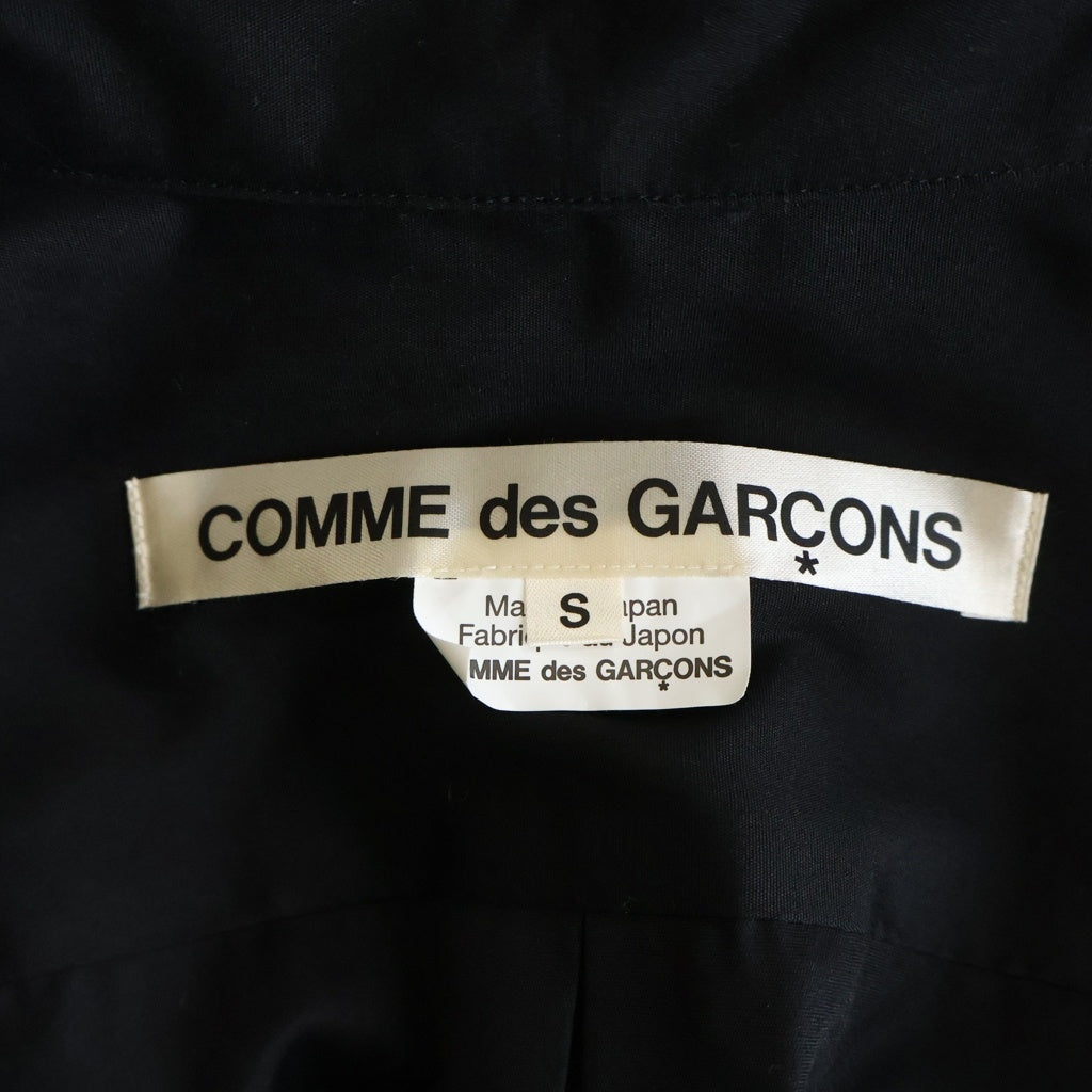 COMME des GARCONS(コムデギャルソン) 18AW ロング丈 フリル付き 長袖シャツ ブラック レディース GC-B008