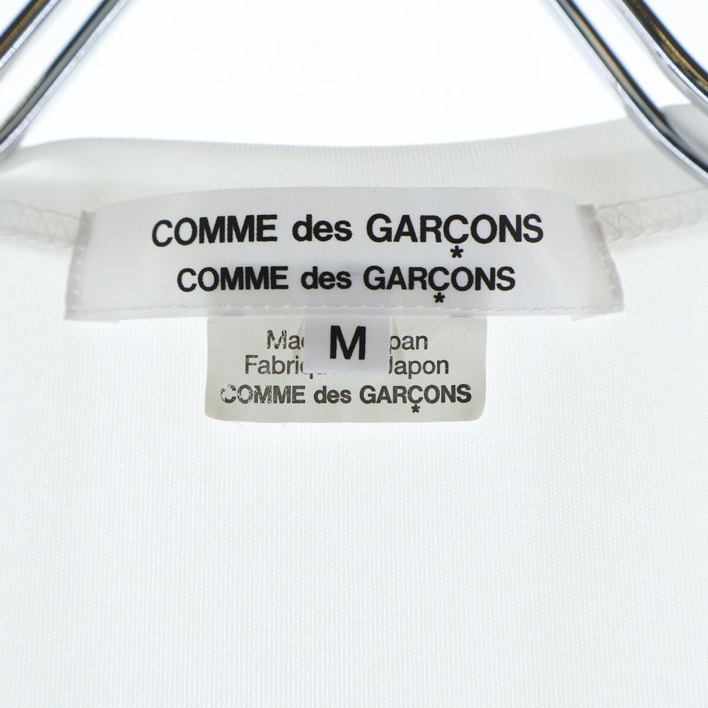 COMME des GARCONS COMME des GARCONS(コムデギャルソンコムデギャルソン) 21W フロント フリル クルーネック ノースリーブ Tシャツ カットソー ホワイト レディース RI-T004