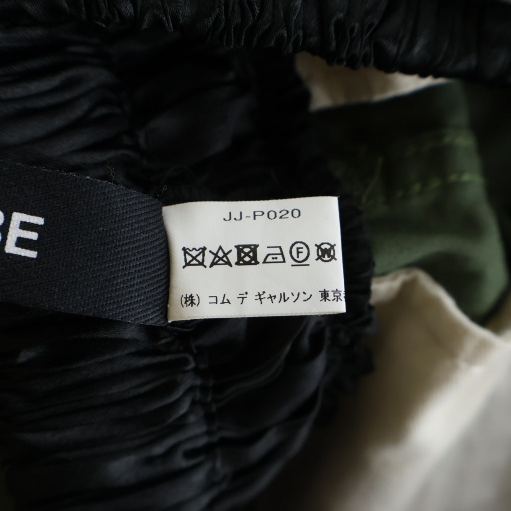JUNYA WATANABE COMME des GARCONS(ジュンヤワタナベ コムデギャルソン) 22AW プリーツ ドッキング レイヤード カーゴパンツ カーキ/ブラック JJ-P020 レディース
