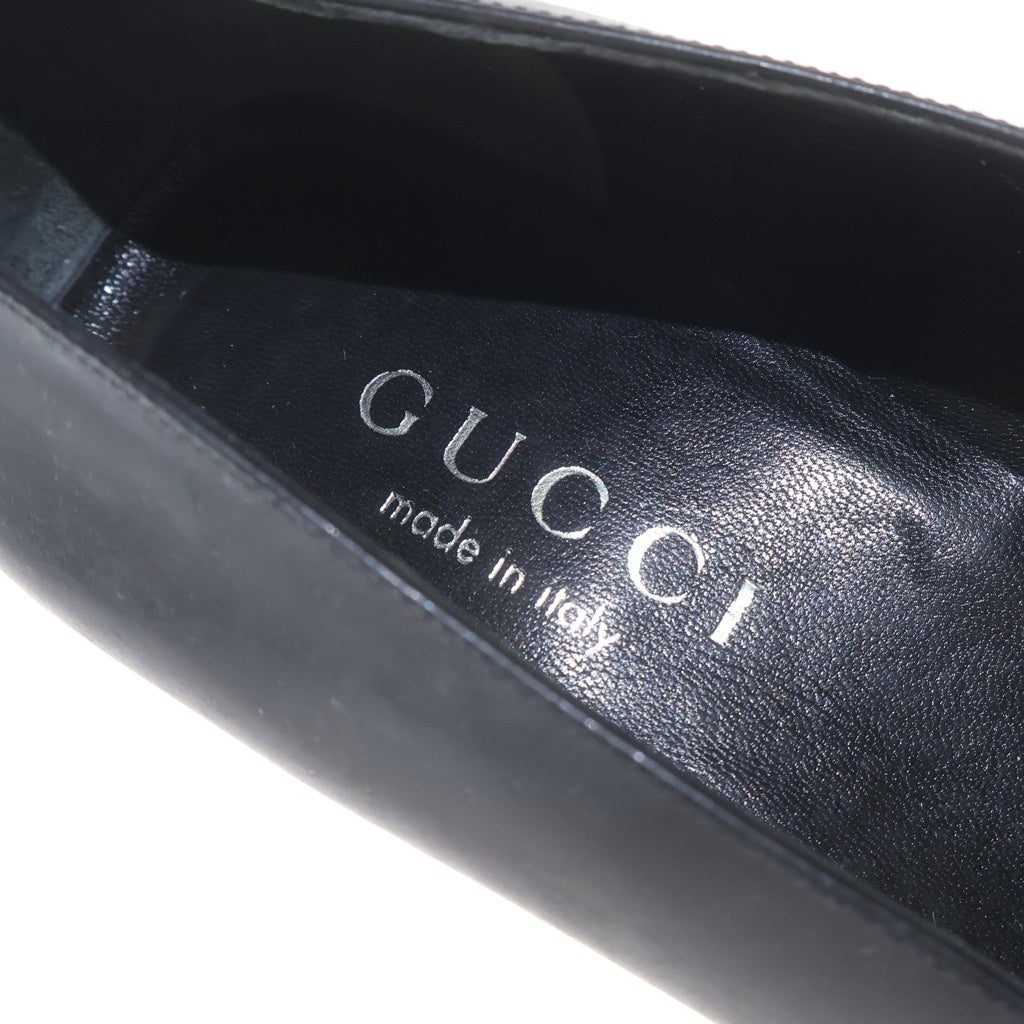 GUCCI(グッチ) ハイヒール スクウェア トゥ パンプス ブラック レディース