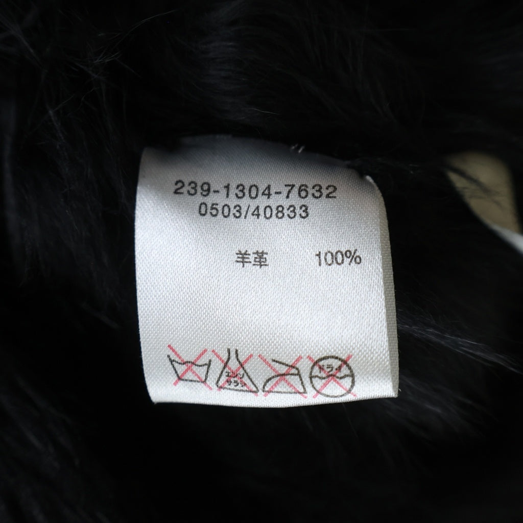 GUCCI(グッチ) 裏地ファー スウェード ジャケット ブラック レディース 239-1304-7632