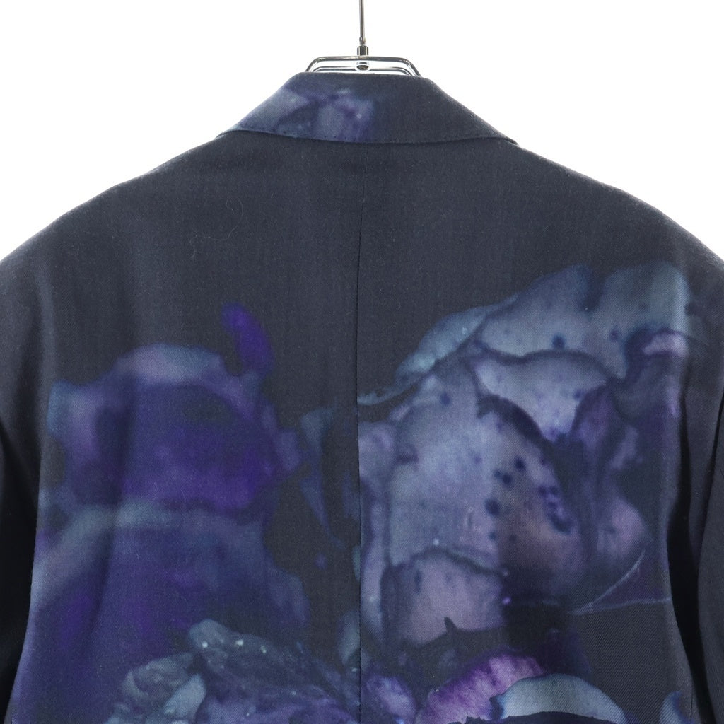 LAD MUSICIAN(ラッドミュージシャン) 22SS FLOWER SHAPE JACKET フラワープリント シェイプ ジャケット グレー 2122-317
