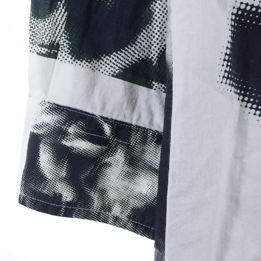 Paul Smith(ポールスミス) グラフィック プリント 長袖シャツ ホワイト/ブラック PF-CR-45120