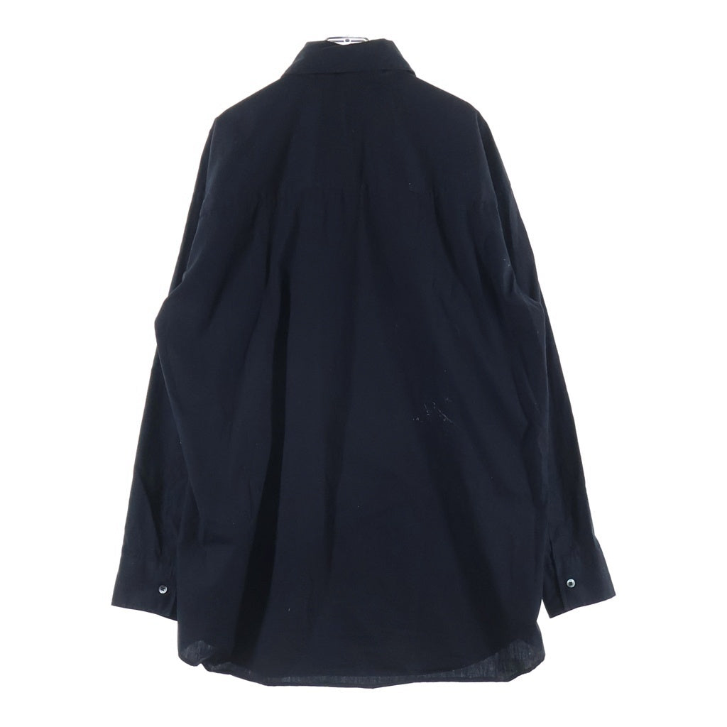 Vivienne Westwood MAN(ヴィヴィアンウエストウッドマン) スカルプリント オーバーサイズ 長袖シャツ ブラック VW-WR-71464
