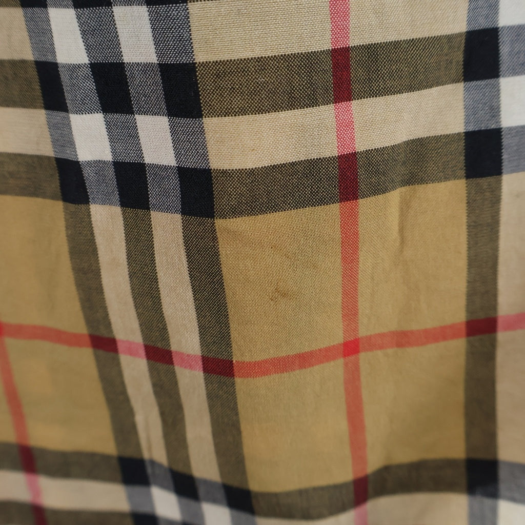 BURBERRY(バーバリー) ノバチェック ボタンダウン 長袖シャツ ブラウン 8001236