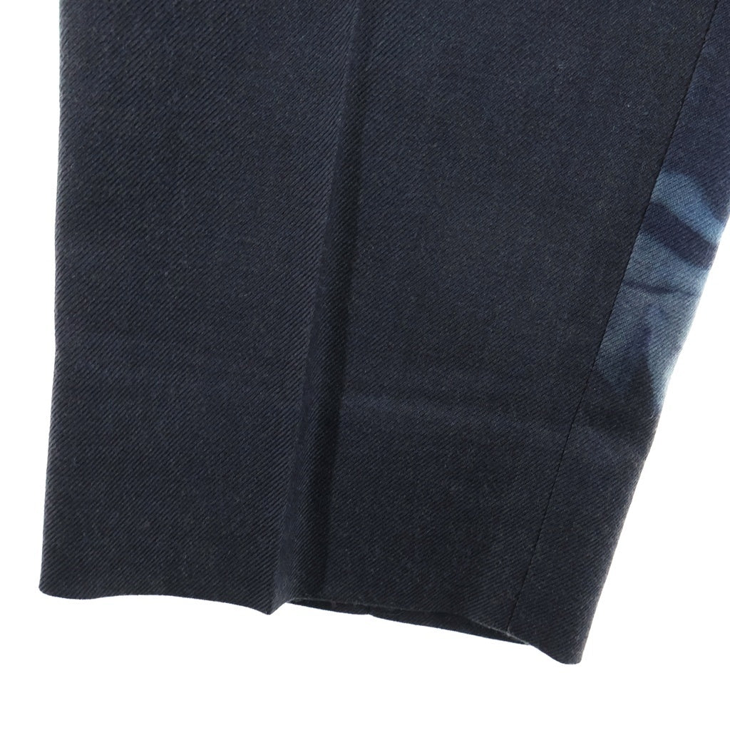 LAD MUSICIAN(ラッドミュージシャン) 22SS WOOL GABARDINE RAIN FLOWER ウール ギャバジン レイン フラワー ストレート パンツ グレー 2122-560