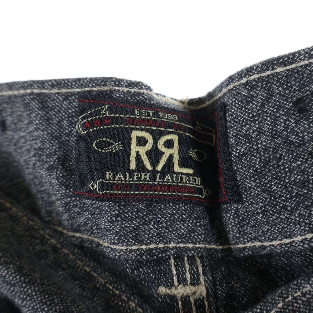 RRL(ダブルアールエル) 90S ブラック シャンブレー ボタンフライ パンツ