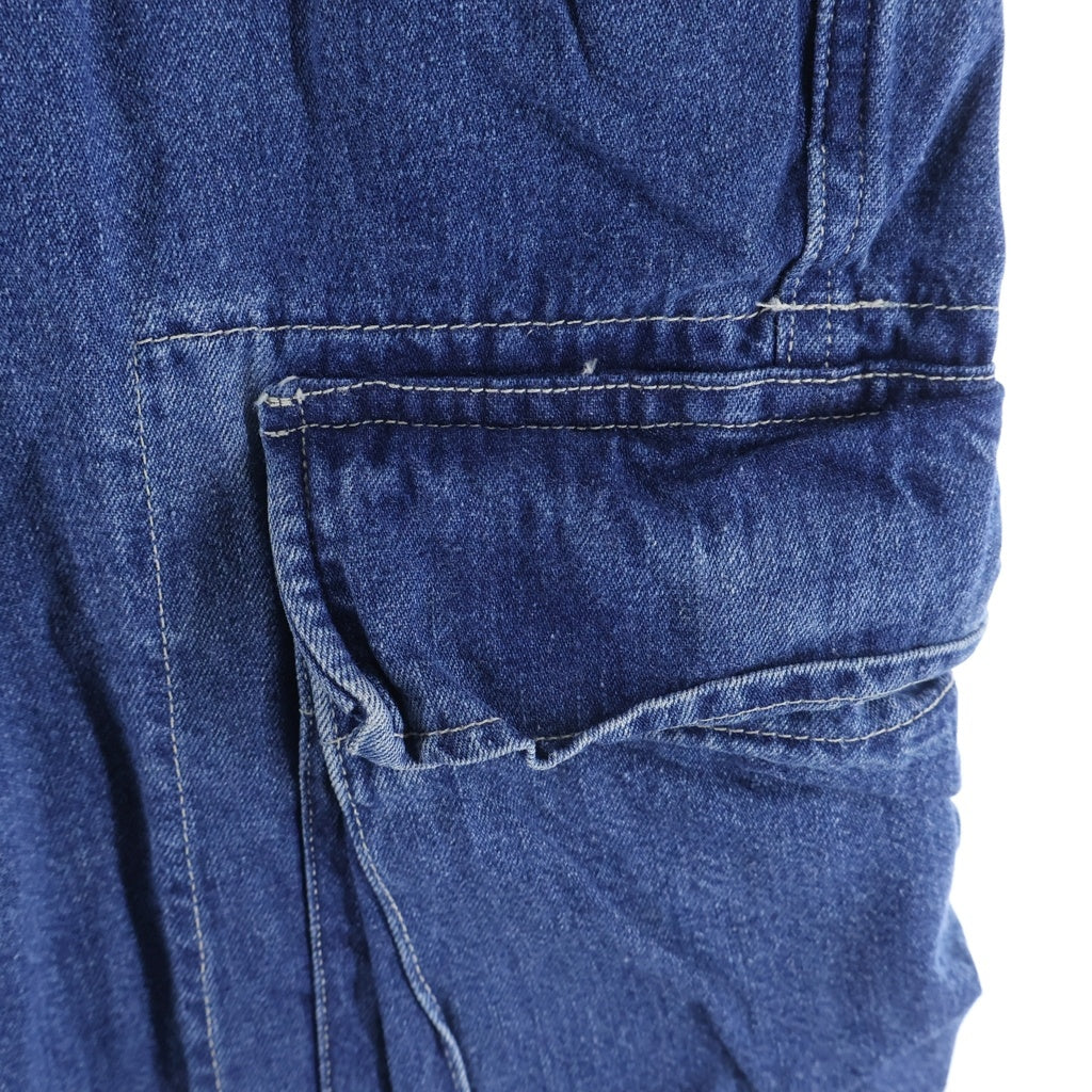 RRL(ダブルアールエル) 90S デニム カーゴパンツ ライトブルー