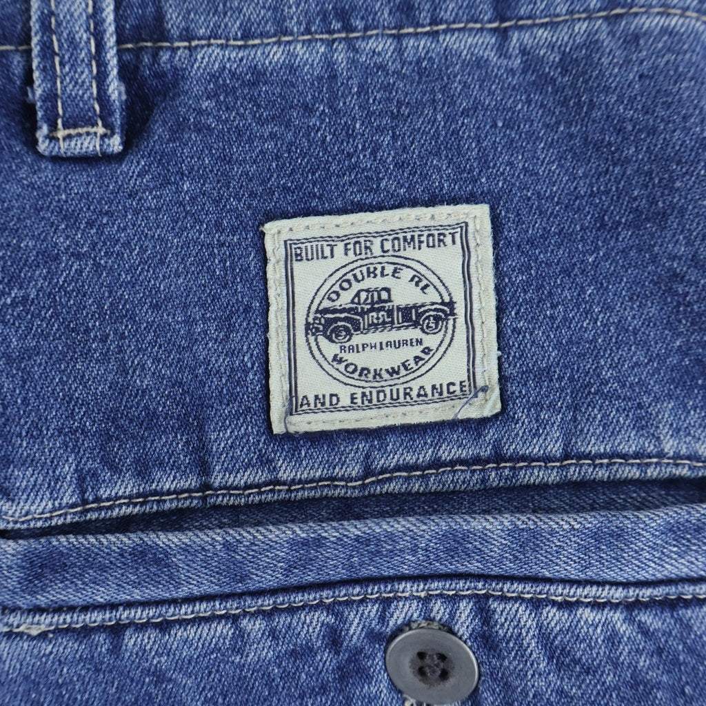 RRL(ダブルアールエル) 90S デニム カーゴパンツ ライトブルー