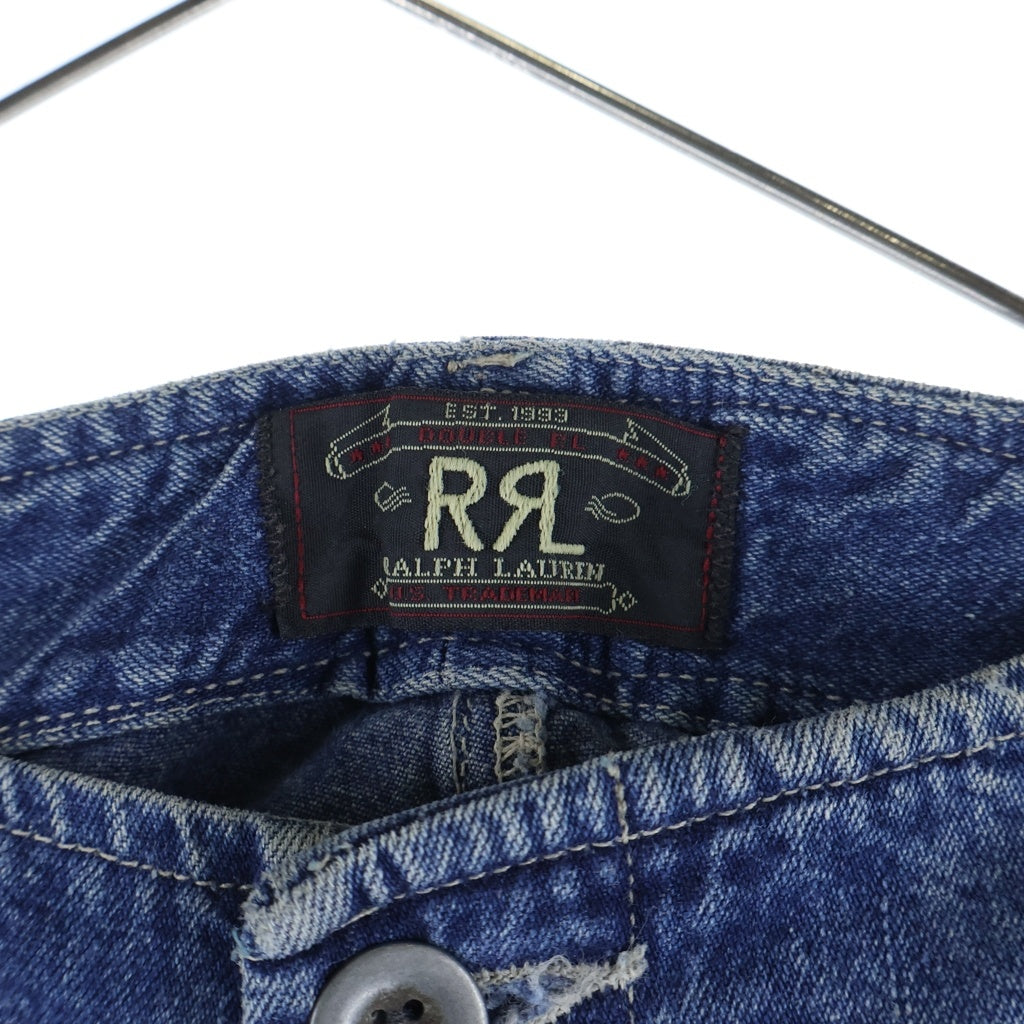 RRL(ダブルアールエル) 90S デニム カーゴパンツ ライトブルー