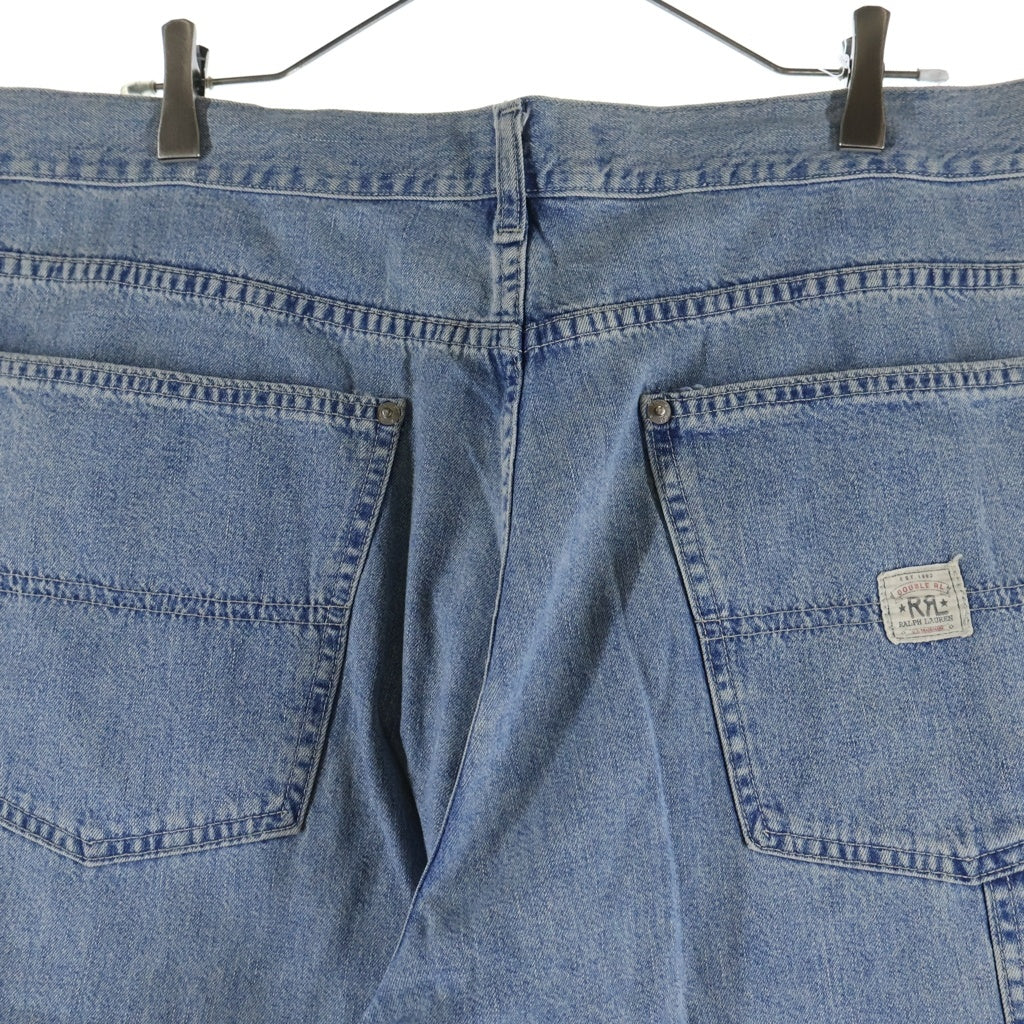 RRL(ダブルアールエル) 90S 三ツ星タグ ボタンフライ ペインター デニムパンツ ライトブルー